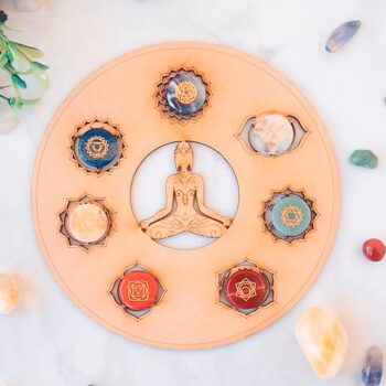 Altar 7 chakras piedras talladas