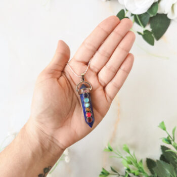 Colgante 7 chakras lapizlazuli