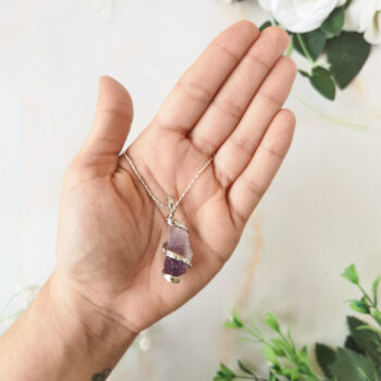 Colgante rustico amatista