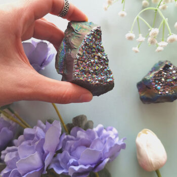 drusa cuarzo titanio